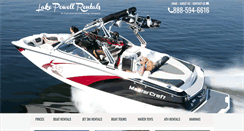 Desktop Screenshot of boatrentalslakepowell.com